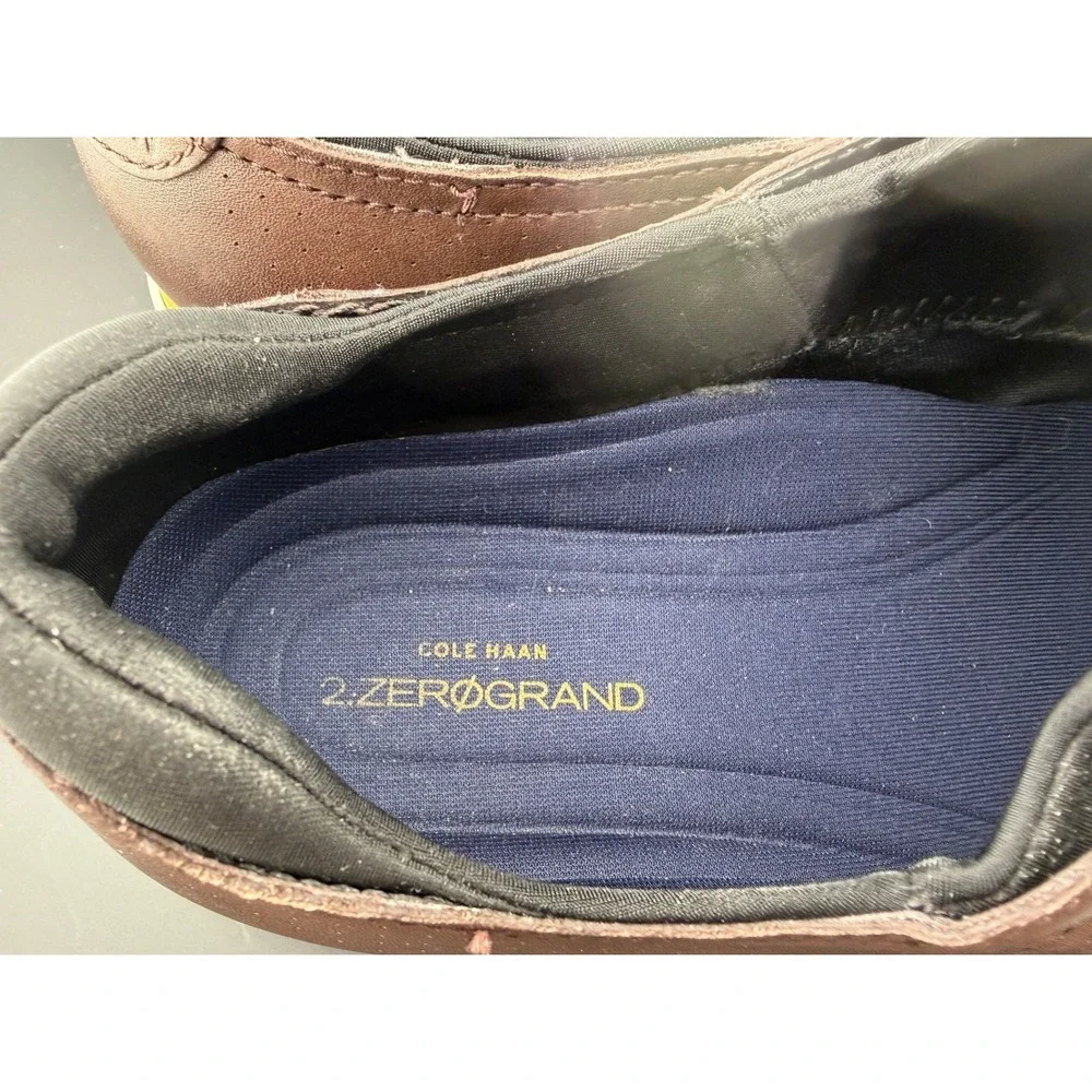 Cole Haan 2.Zerogrand Laser Wingtip Oxford-Brown Leather Shoes, C30312 Mens 9.5M